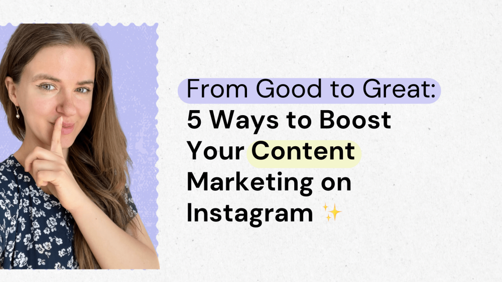 infographic explaining what kind of content marketing works on instagram