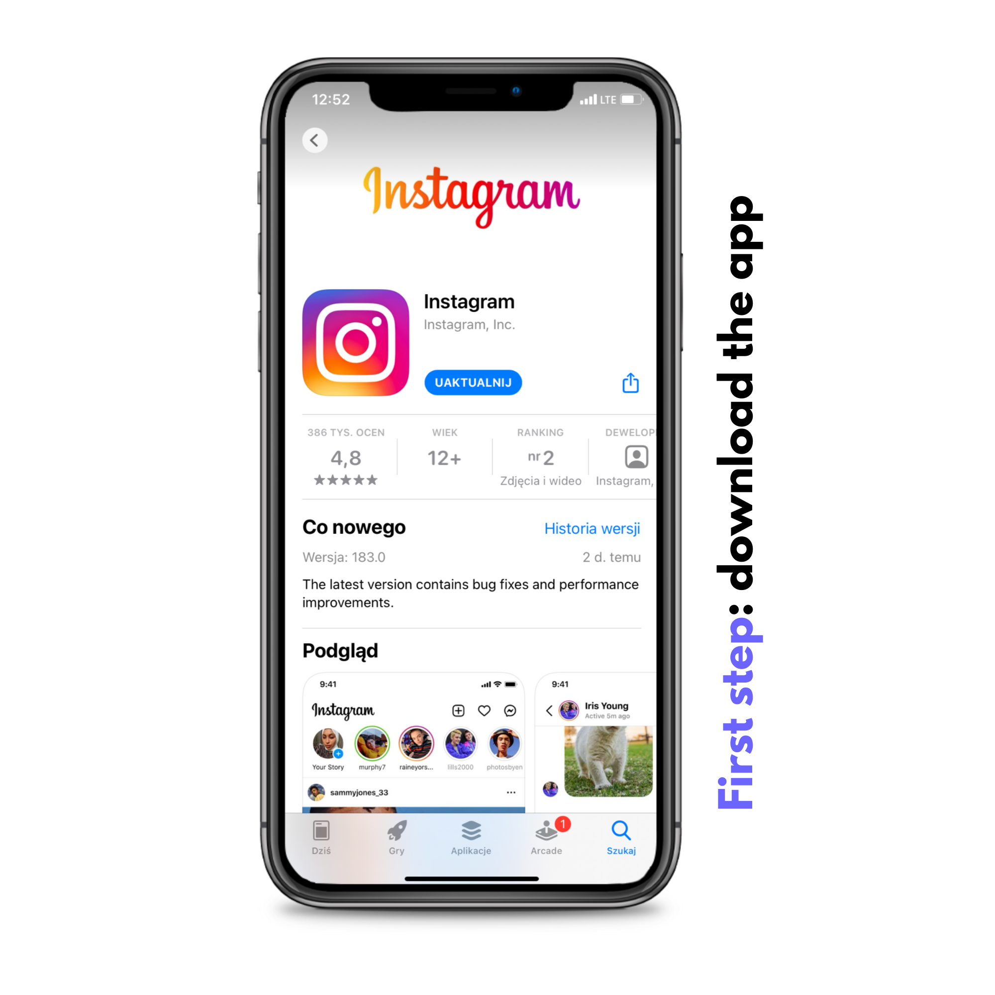 Set up Instagram Account