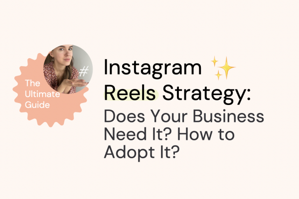 main title on a violet background: does your business need instagram reels strategy
