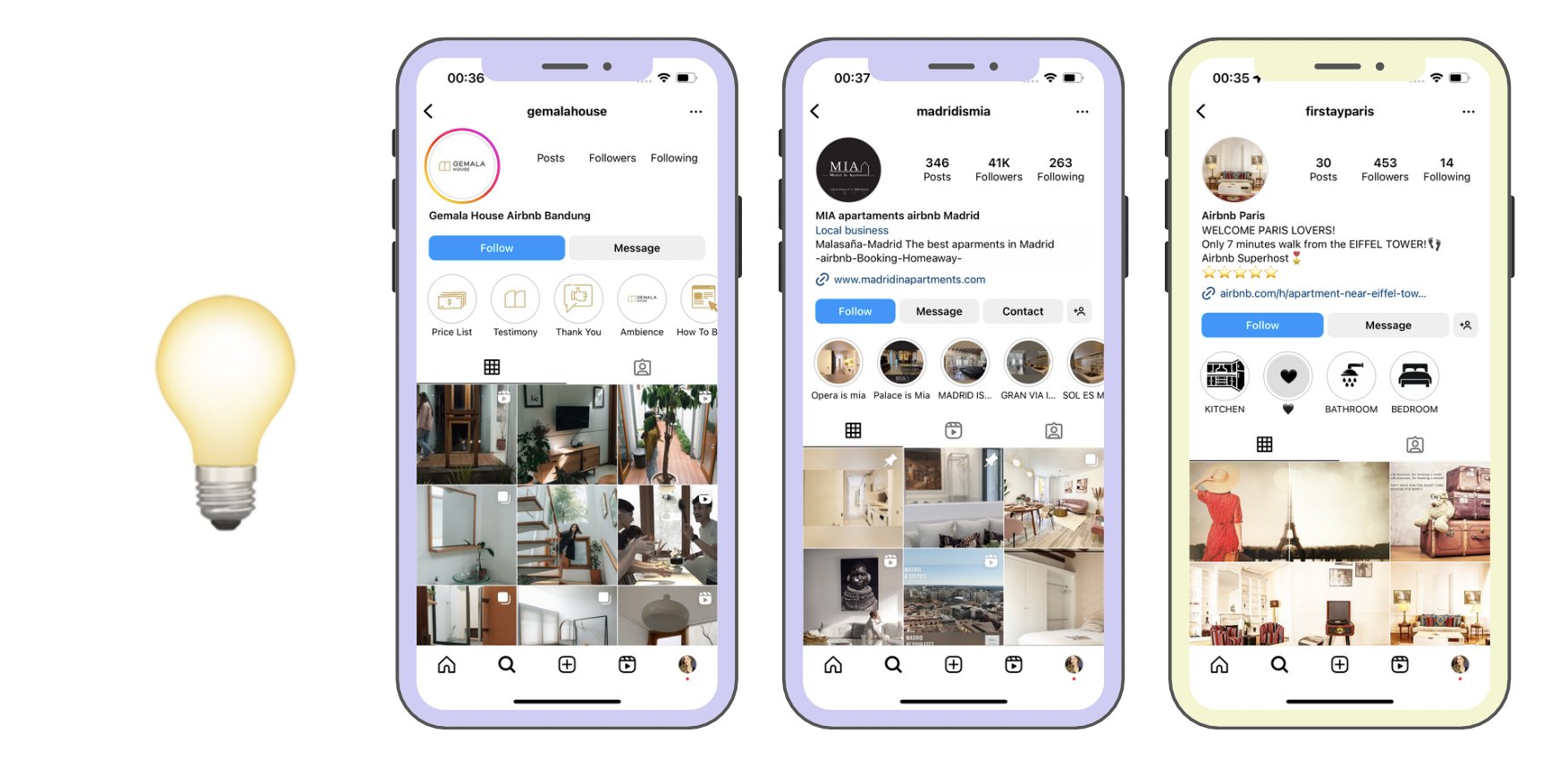 examples of how to promote airbnb on instagram