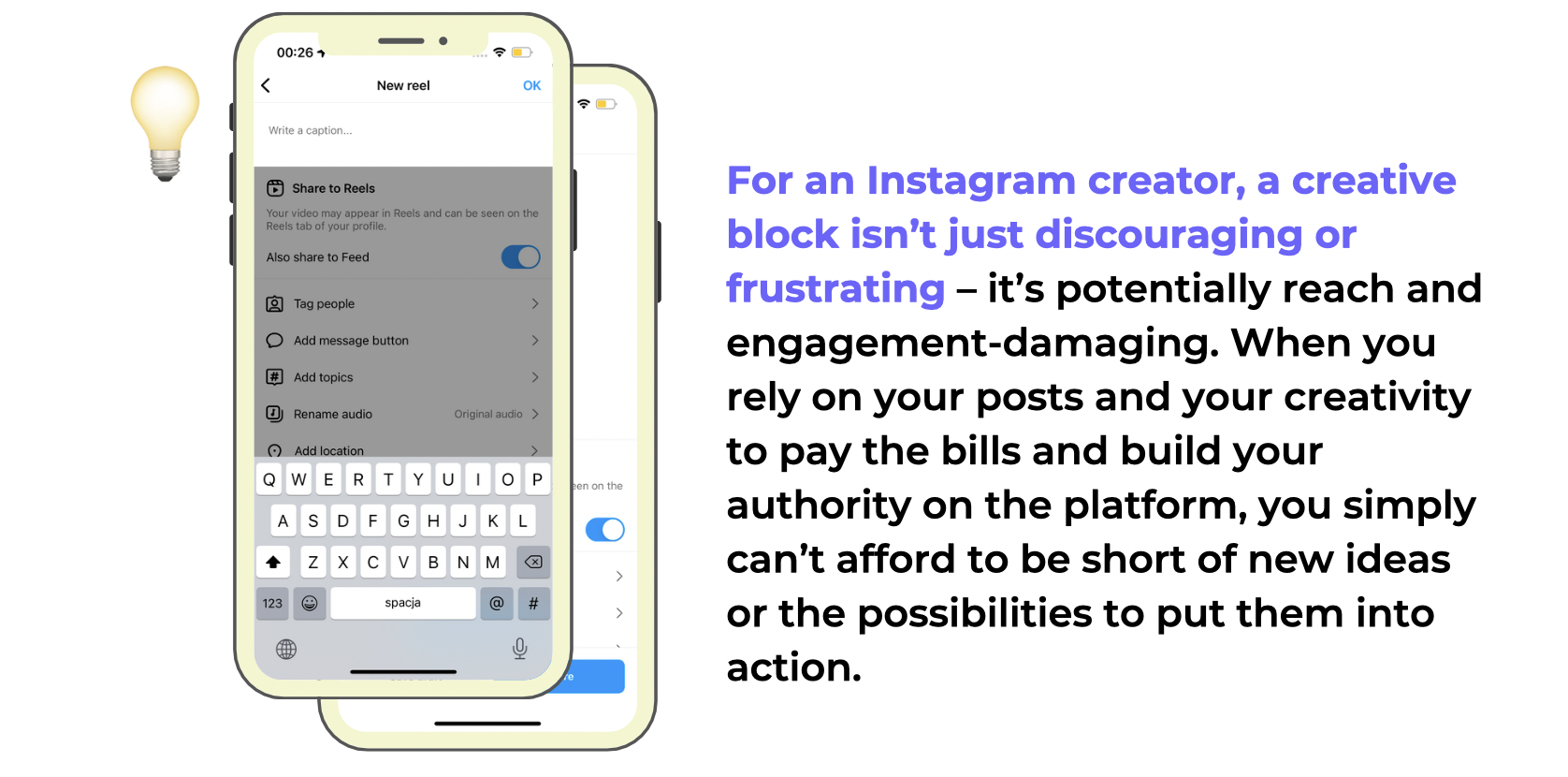 screenshot explaining how we can quicken the content creation process using ai tools for instagram