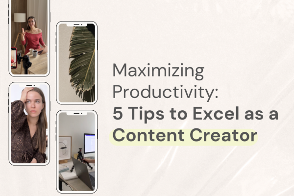 infographic explaining How to Become a More Productive Content Creator