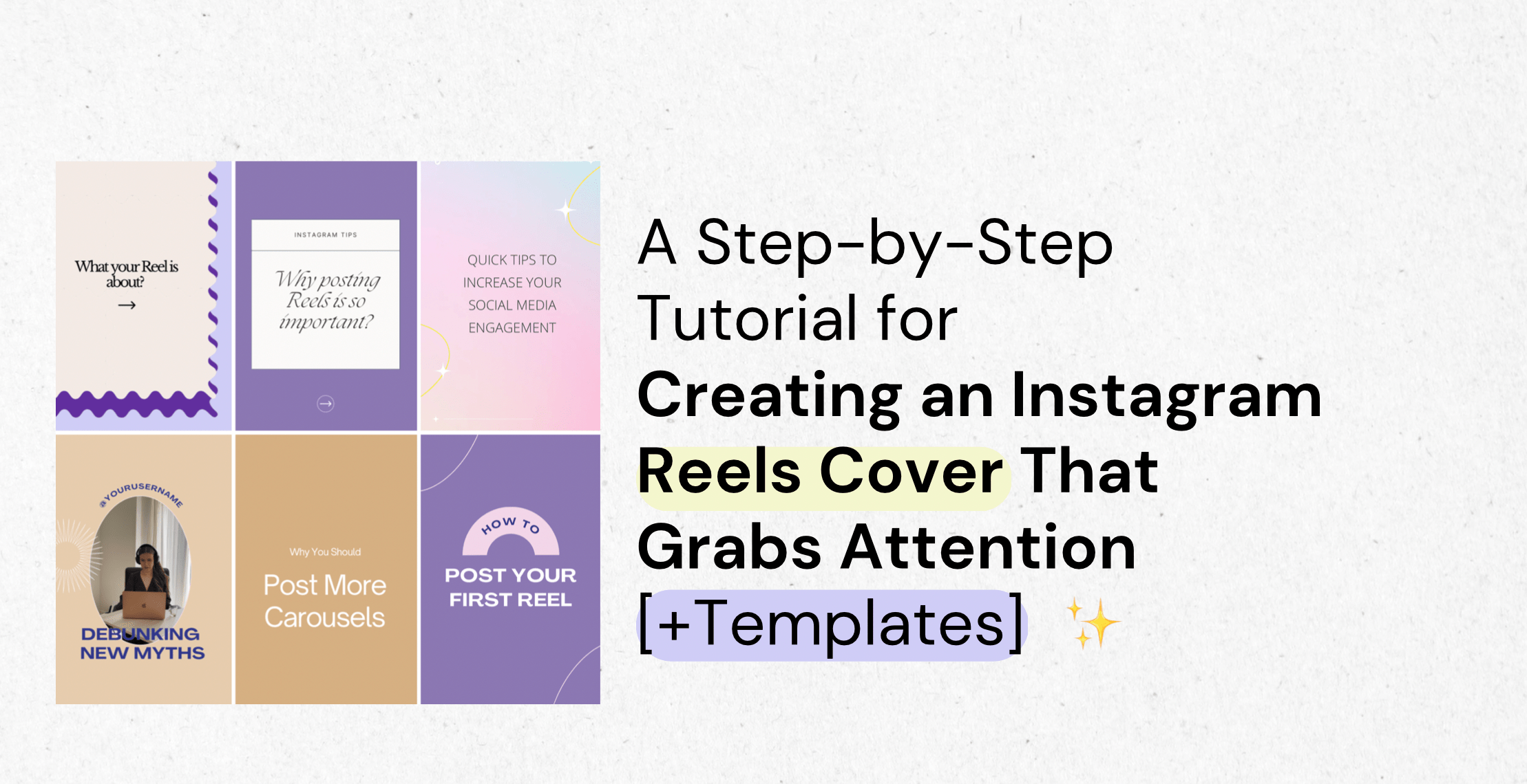 Instagram Reel covers templates
