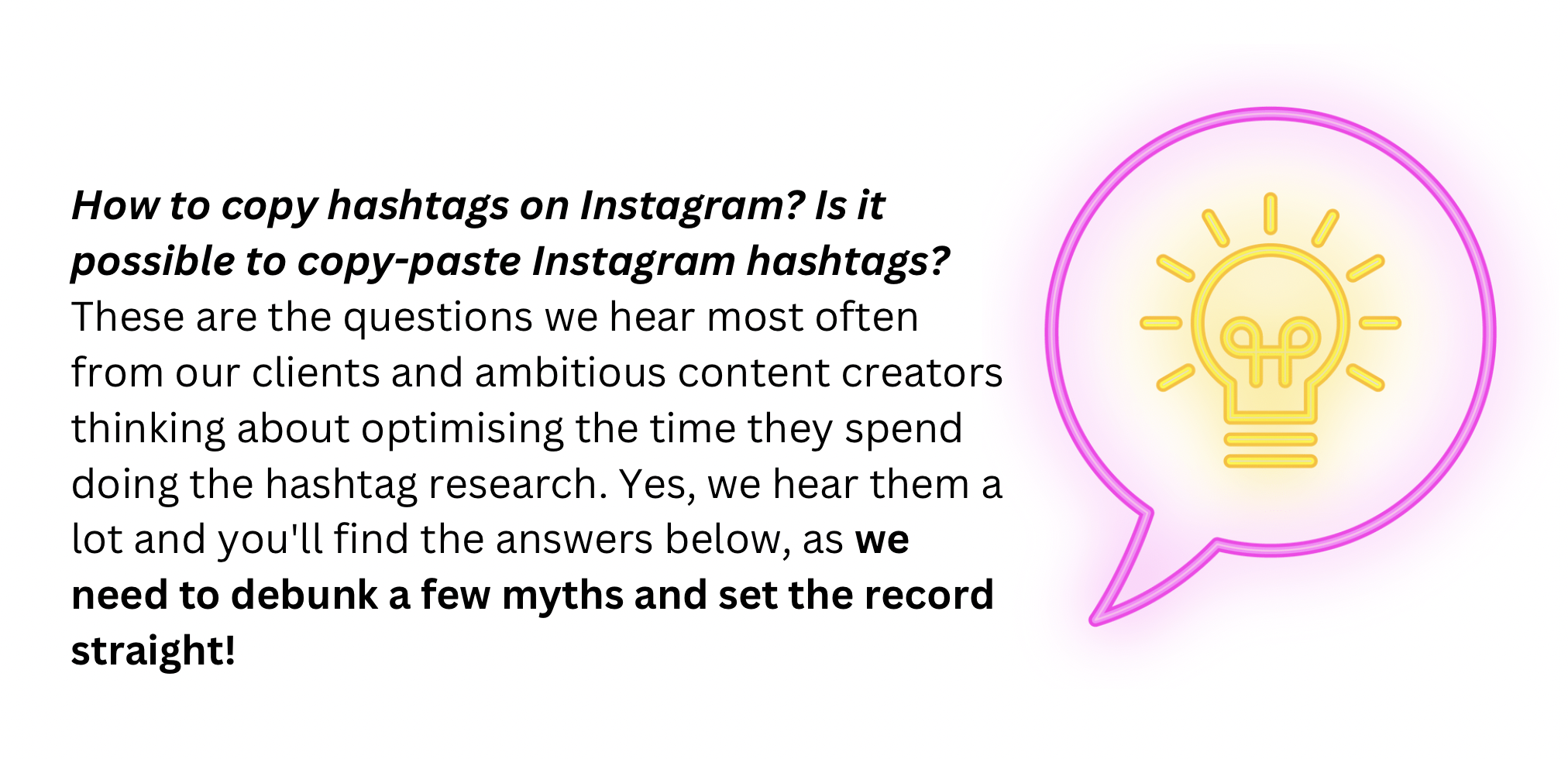 explanation why knowledge on how to copy hashtags on instagram is so important and why we discuss it today