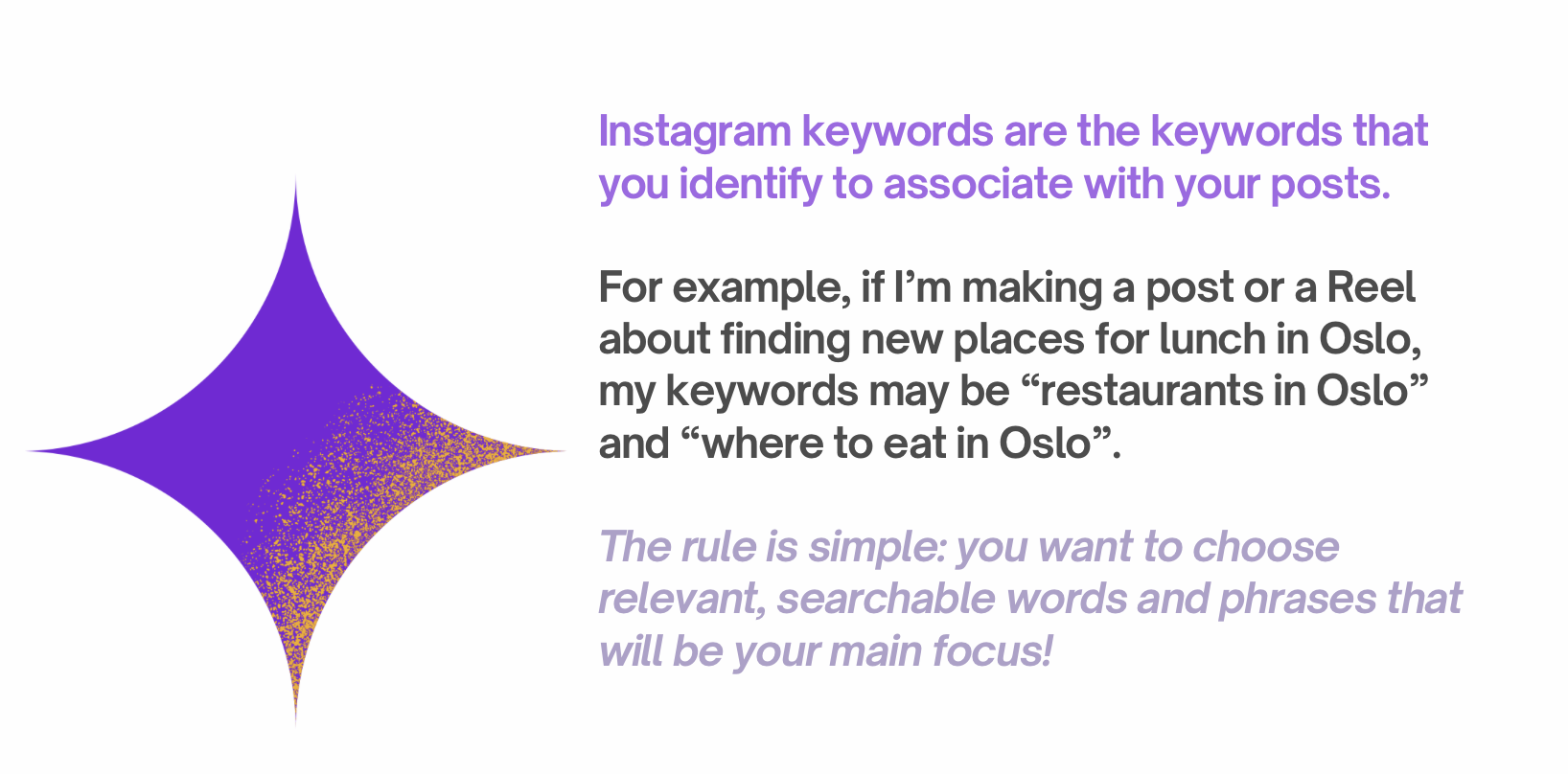 how to use instagram keywords