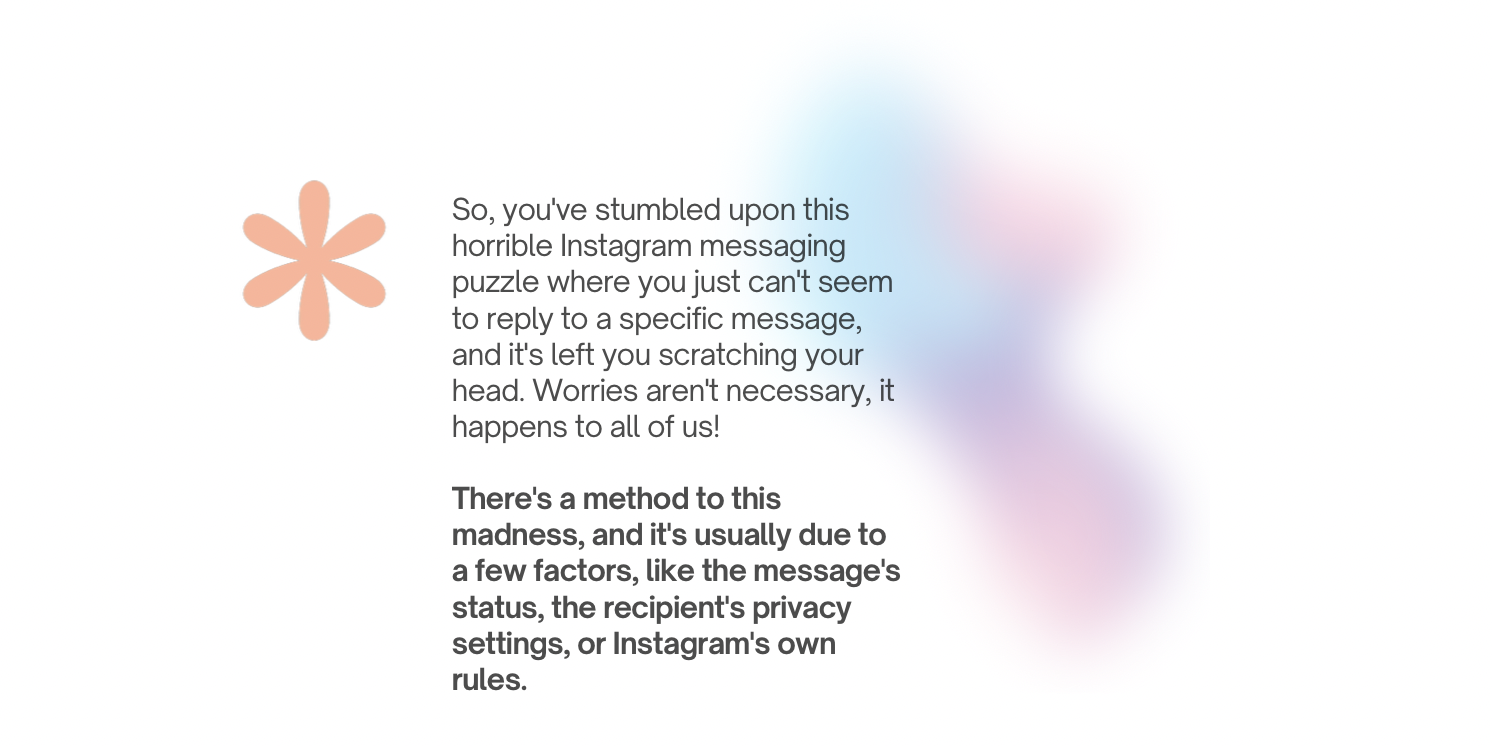 Why Can't I Reply to a Specific Message on Instagram?