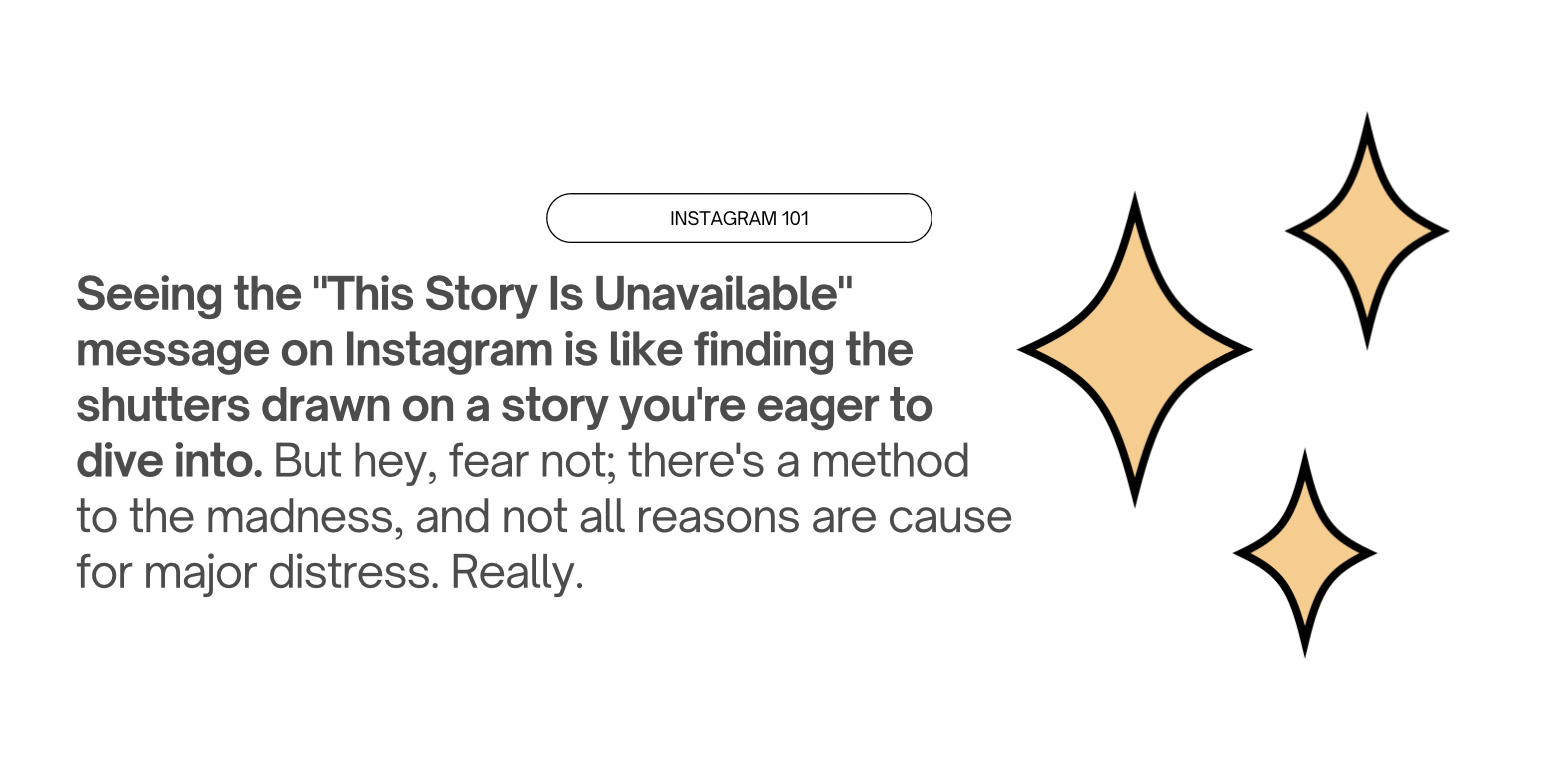 how to fix it: "This Story is Unavailable Instagram"