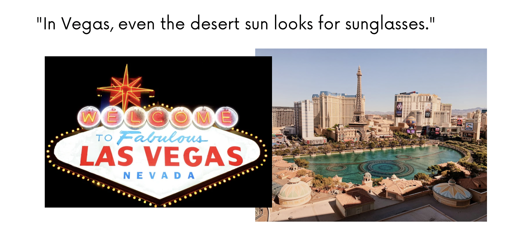 Funny Captions About Las Vegas