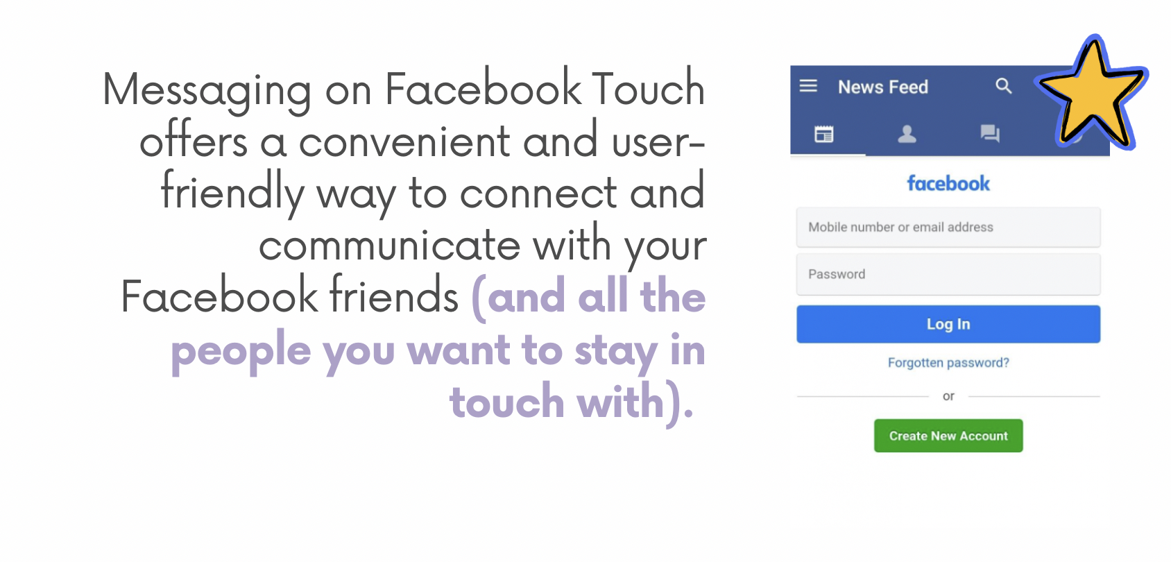 Messaging on Facebook Touch