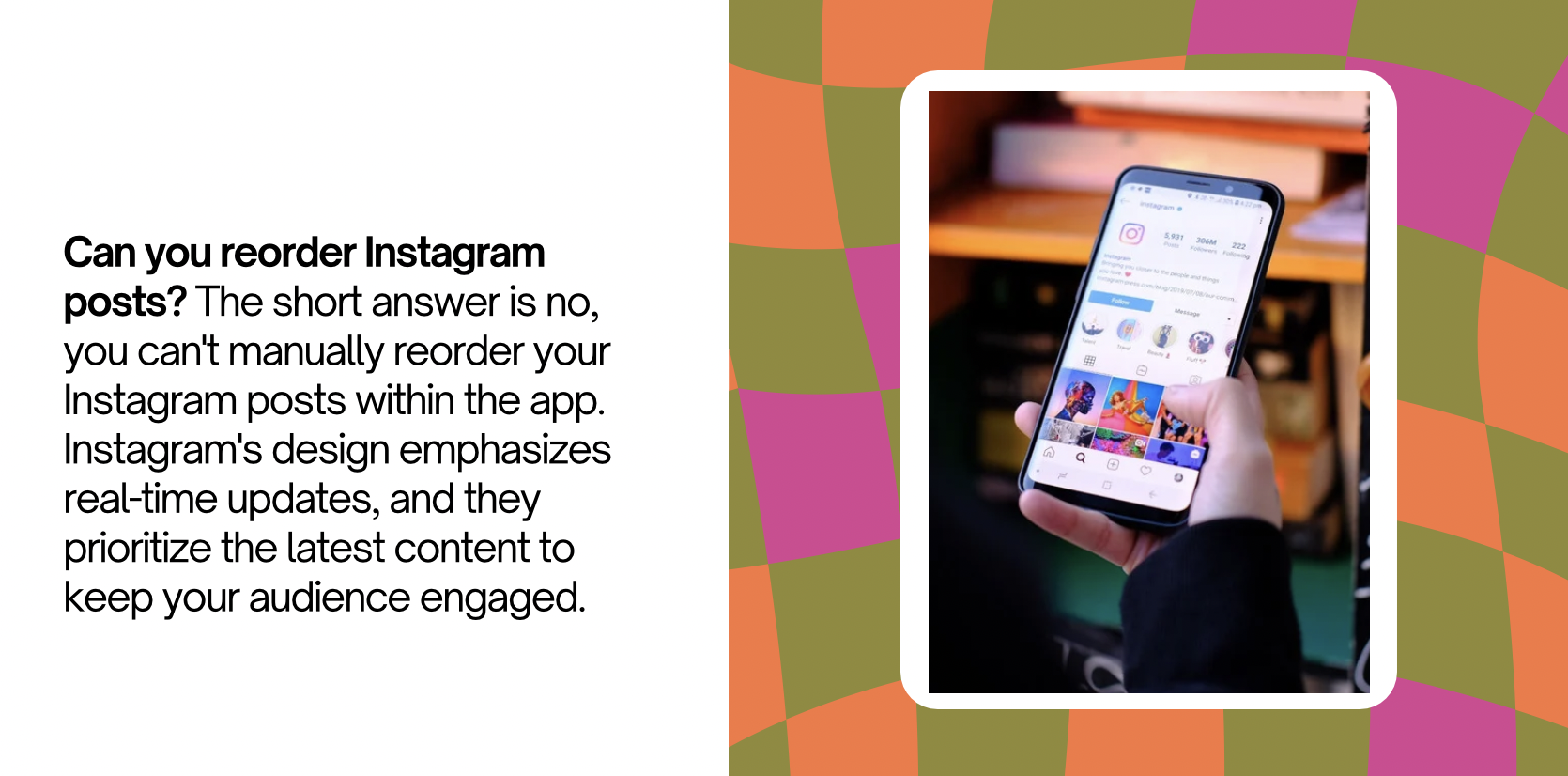 Can You Reorder Instagram Posts? How to Edit Your Feed?
