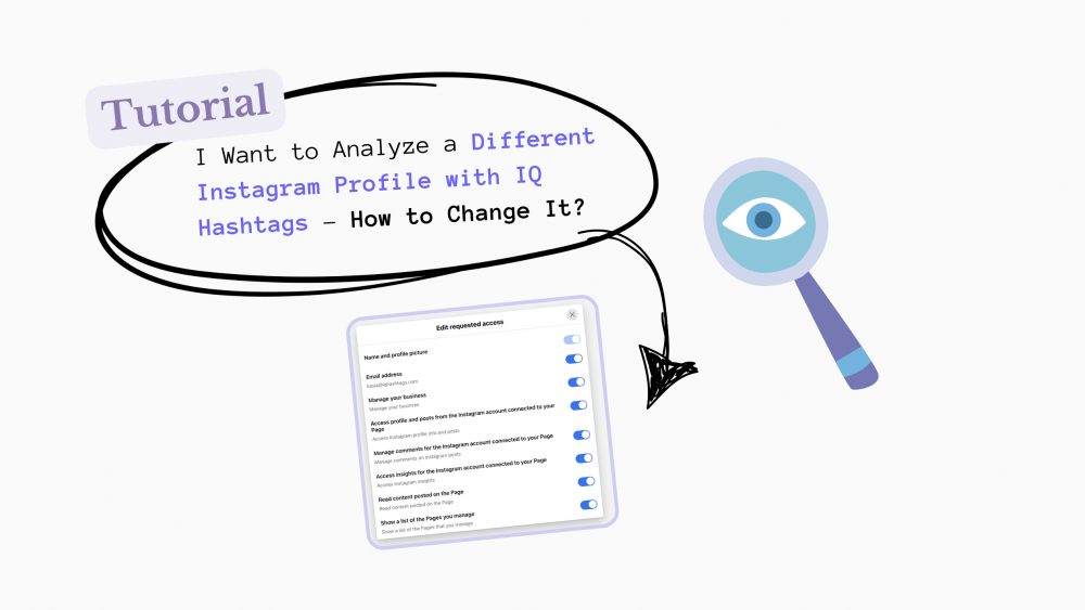 I Want to Analyze a Different Instagram Profile with IQ Hashtags